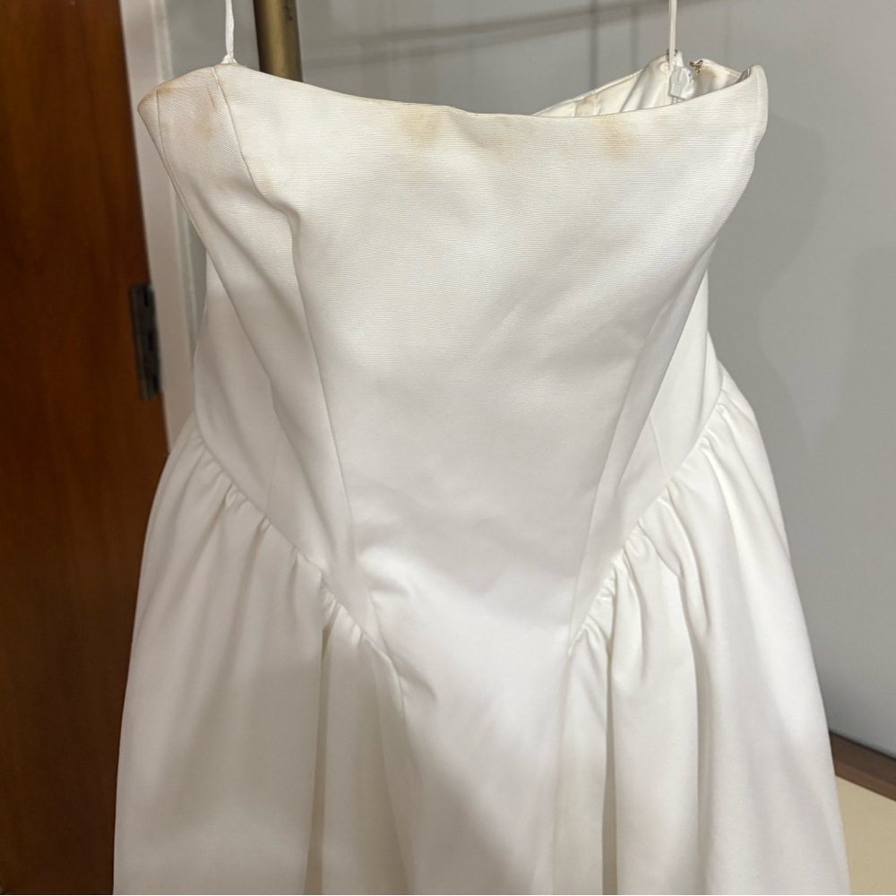 BHLDN Strapless Cream Dress - Picture 11 of 13